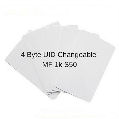 13.56MHz Uid Wechselbare RFID-Karte ISO14443A Block 0 Sektor Schreibbar / IC-Kopie-Klon