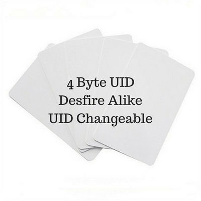 ISO14443A Uid Wechselbare RFID-Smartkarte 13,56 MHz Zugriffskontrolle PVC-Karte