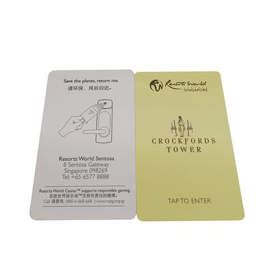 PVC Smart Magnetic Hotel RFID Schlüsselkarten 0,8-0,9 mm Dicke für die Zugangskontrolle