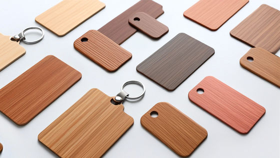 Holz RFID Hotelzimmer Schlüsselkarten 86x54mm 1,1-1,2mm Dicke anpassbar