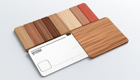 Holz RFID Hotelzimmer Schlüsselkarten 86x54mm 1,1-1,2mm Dicke anpassbar