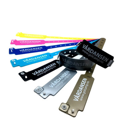 Logo Drucken PVC Krankenhaus Medizinisches Armband, RFID NFC Tag Armband Einweg