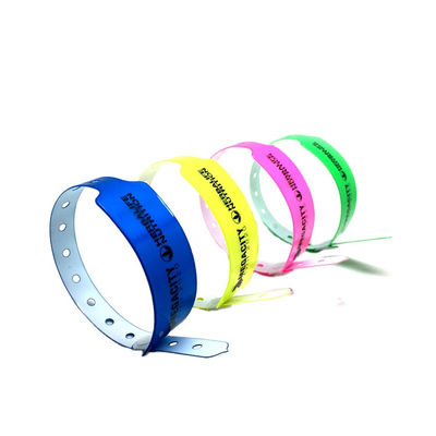 Logo Drucken PVC Krankenhaus Medizinisches Armband, RFID NFC Tag Armband Einweg
