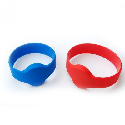 13.56MHz PVC Silikon RFID Zugriffskontrolle Armbänder Hochtemperaturbeständig