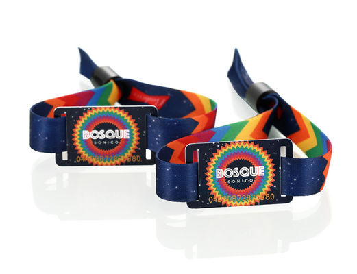 Custom Fabric NFC RFID Festival Armband Armband für soziale Distanz Zugangskontrolle