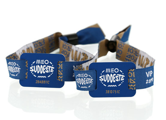 Custom Fabric NFC RFID Festival Armband Armband für soziale Distanz Zugangskontrolle