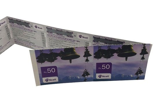 Ventilator Falte NFC RFID Papierkarte ISO14443A Protokoll 85x54mm für den Zug