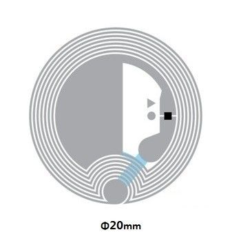0.07mm Dicke Papier NFC Chip Aufkleber Neuschreibbare NFC Tags Hohe Frequenz 13.56mhz