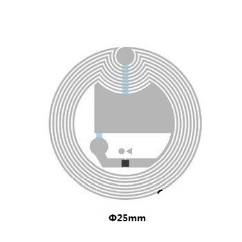 0.07mm Dicke Papier NFC Chip Aufkleber Neuschreibbare NFC Tags Hohe Frequenz 13.56mhz