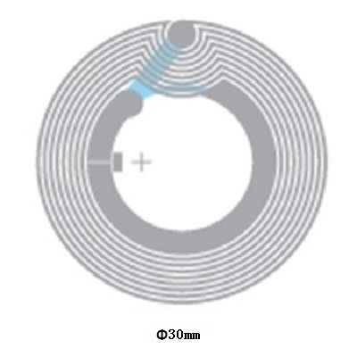 0.07mm Dicke Papier NFC Chip Aufkleber Neuschreibbare NFC Tags Hohe Frequenz 13.56mhz