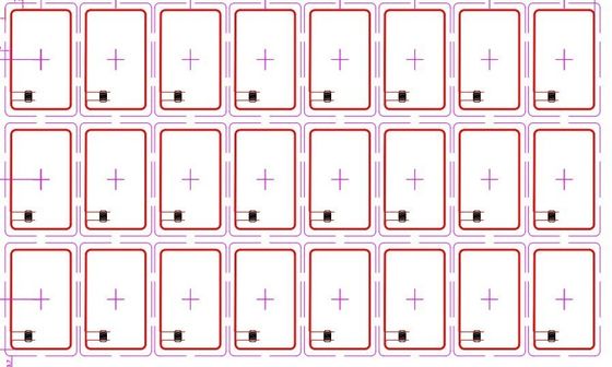 PVC-Material Kontaktloses HF Feuchte RFID Prelam 125KHZ 13.56MHZ RFID-Inlay