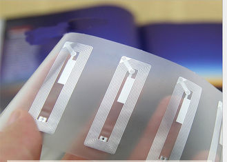 45x76mm HF RFID Inlay PET Material 13,56 MHz Frequenz geätzte Antenne