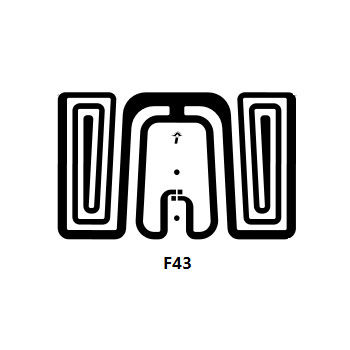 Besondere Größe 26x16mm F43 Dry UHF RFID Inlay mit Impinji Monza 4 Chip