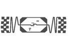Wet Card Inlay E42 Impinji Monza 4 Chip Sticker Tag Die Cut Größe 105mmx6mm