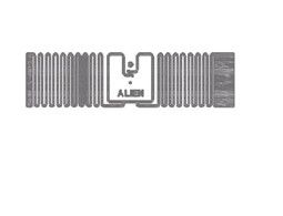 Smart 9.5x70mm Die Cut Größe UHF RFID Inlay mit Alien H3 Chip Company Logo