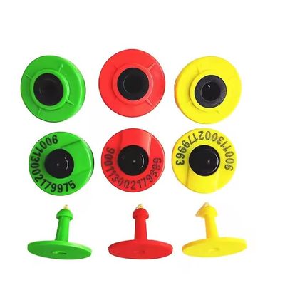 TPU-Material 134.2Khz RFID-Ohrzeichen, passives rundes Viehtag